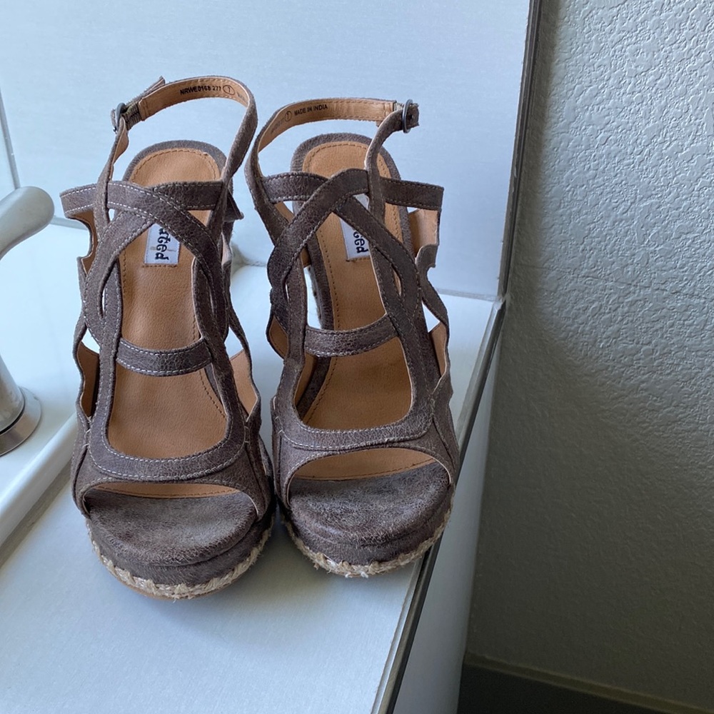 Brown Sandal Wedges